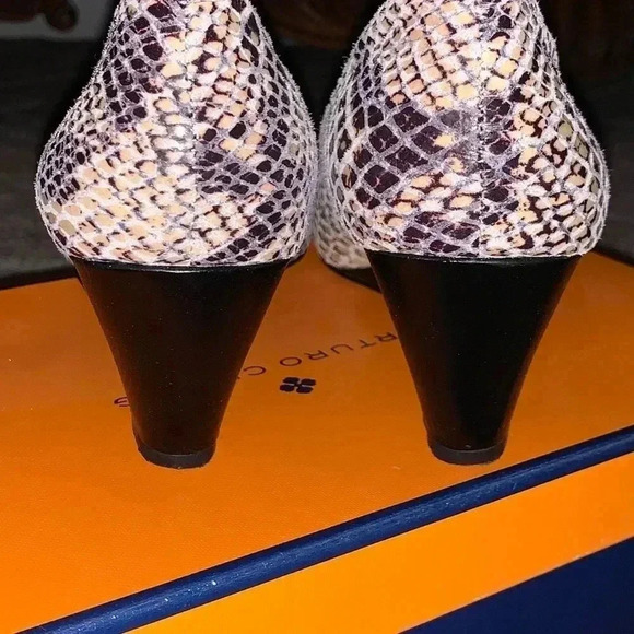 ARTURO CHIANG WEDGES DESERT SNAKE 7M - Picture 3 of 10